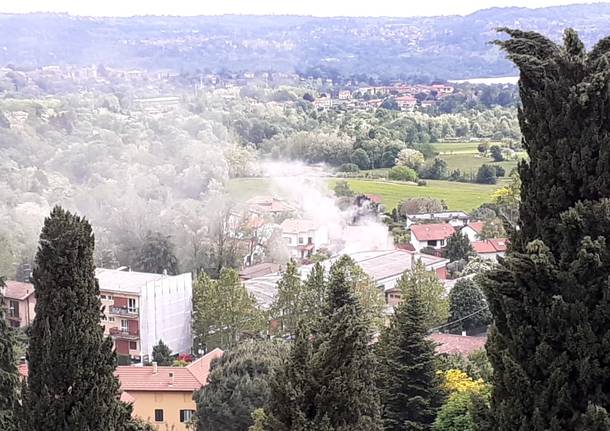 Incendio a Casciago