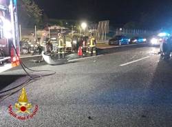 Incidente in autostrada tra Sesto Calende e Besnate 