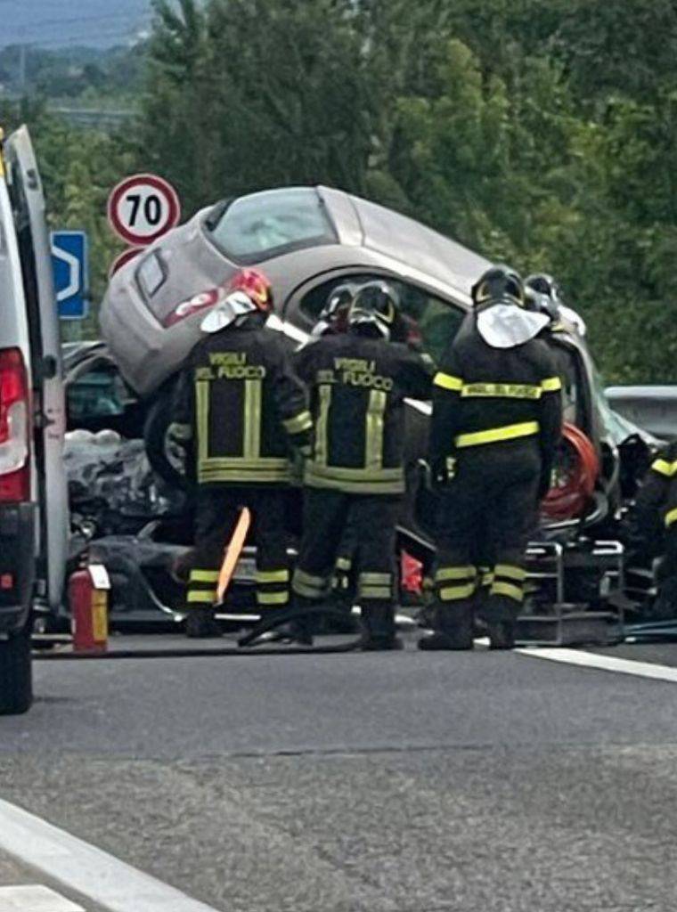 Incidente in superstrada di Malpensa a Marcallo