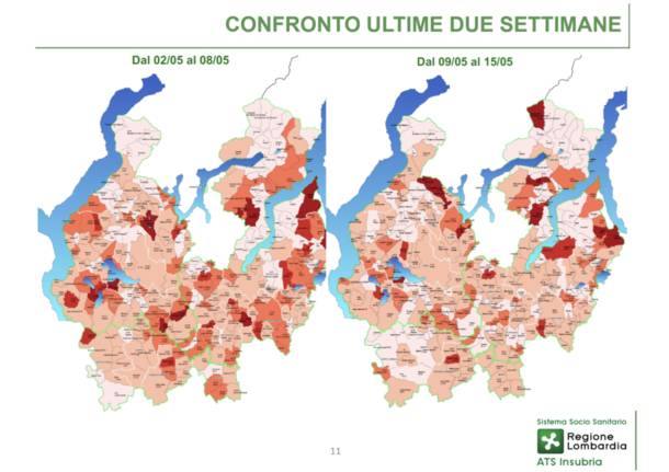 mappa contagio 20 maggio