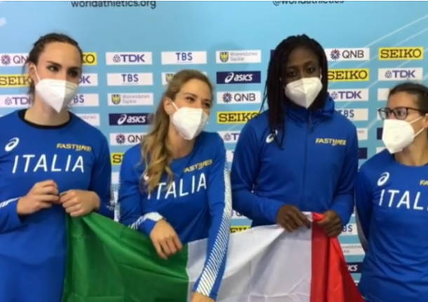 mondiali staffetta 2021 atletica leggera italia vittoria fontana 4x100