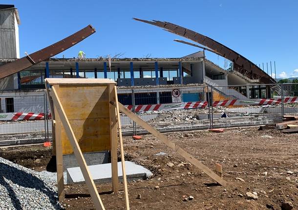 Nel cantiere del Palaghiaccio