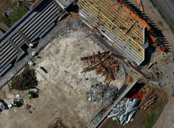 Nel cantiere del Palaghiaccio