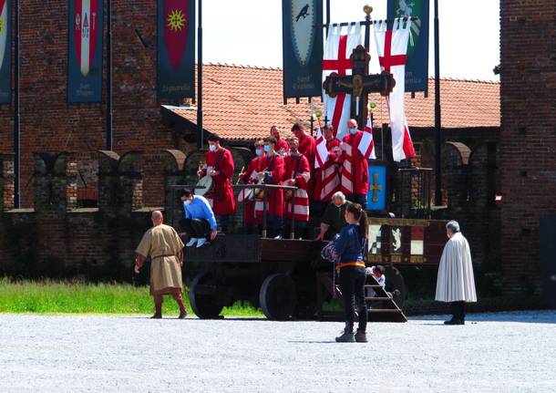 Il Castello di Legnano trasformato in set cinematografico