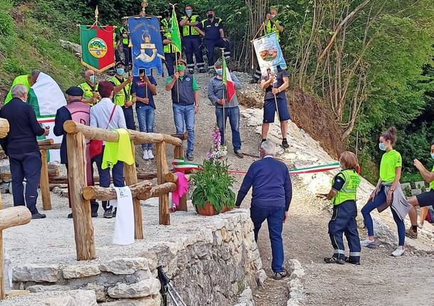 Saltrio - inaugurazione del sentiero Ficacci al Monte Orsa