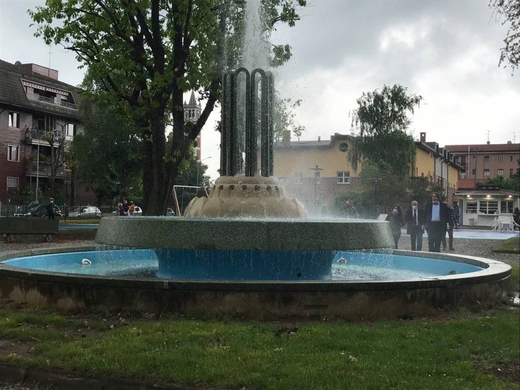 Taglio del nastro al nuovo Parco degli Abeti di Garbagnate