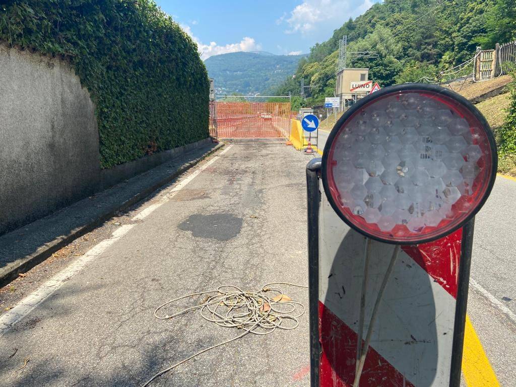 Luino, il cantiere sulla statale avanza