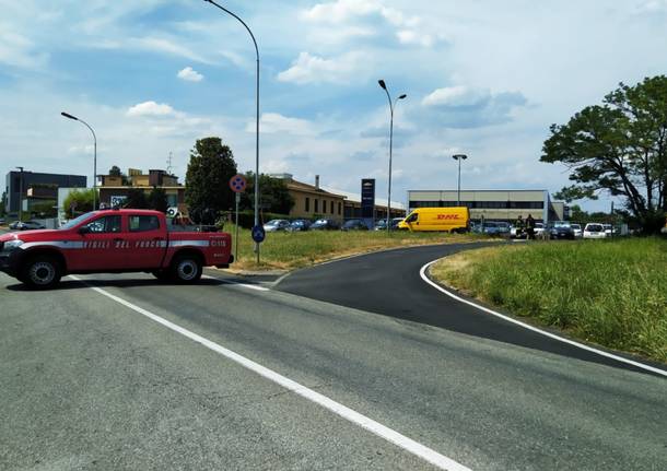 Fuga di gas a Caronno Pertusella