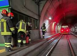 passante ferroviario incendio treno trenord