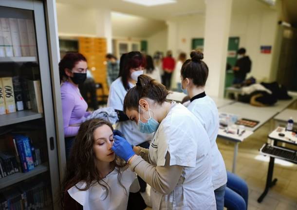 Gli studenti del Liceo Vittorio Sereni di Luino e Laveno e dell'Agenzia Formativa 