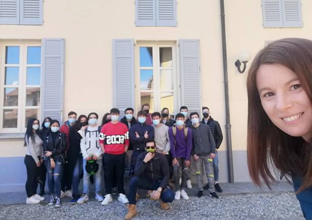 Gli studenti del Liceo Vittorio Sereni di Luino e Laveno e dell'Agenzia Formativa 