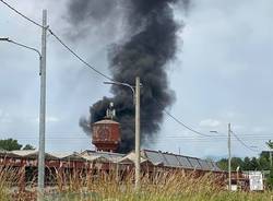 incendio in zona depuratore