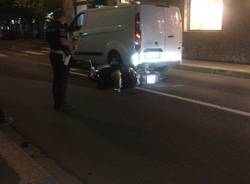 Incidente moto - furgone nell'Oltrestazione