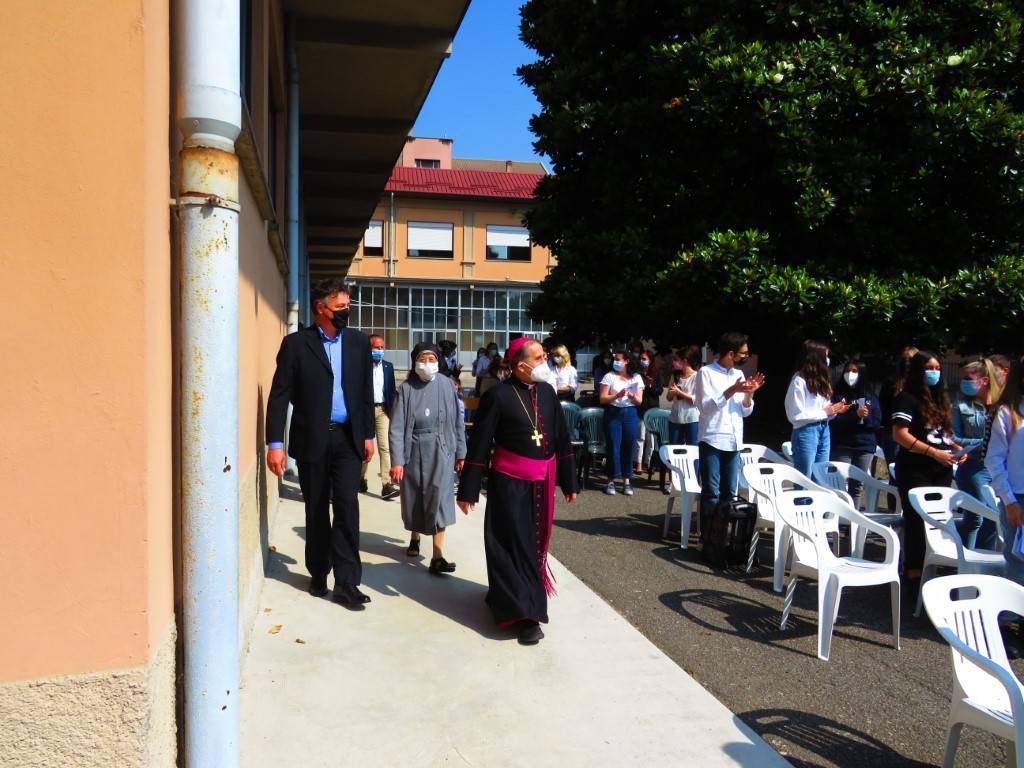 L'arcivescovo Delpini all'Istituto Melzi di Legnano