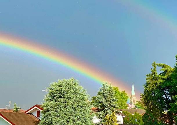 L'arcobaleno sopra il Varesotto