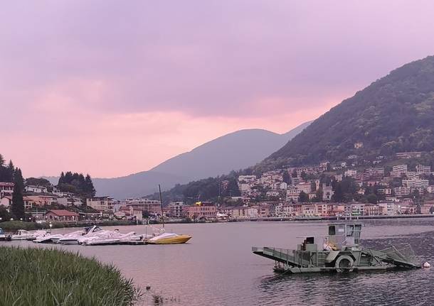 Lavena Ponte Tresa, tramonto - foto di Laura Olivas