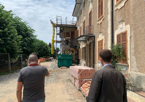 Nel cantiere di villa Mylius a Varese