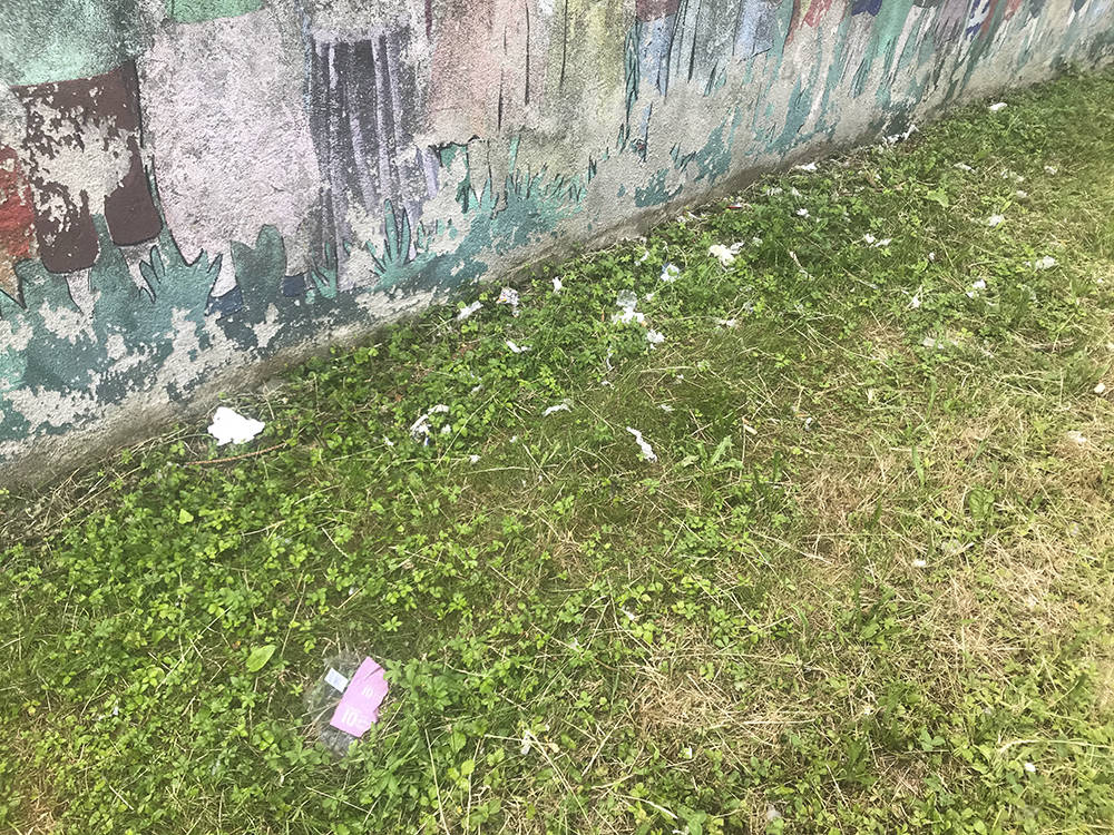 "Rifiuti e degrado al parco Avis-Aido di Fagnano Olona"