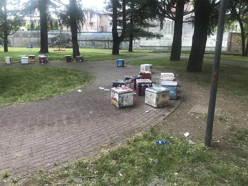 "Rifiuti e degrado al parco Avis-Aido di Fagnano Olona"
