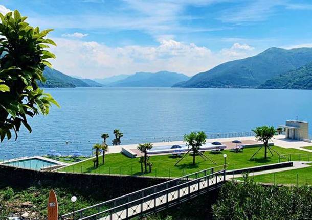 Spiagge della sponda svizzera del Lago Maggiore 