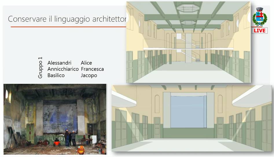 Una tesi e le idee degli studenti del Politecnico per sognare un futuro per il Littorio di Caronno Pertusella