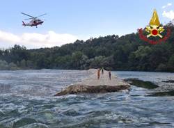 vigili del fuoco ticino fiume somma lombardo