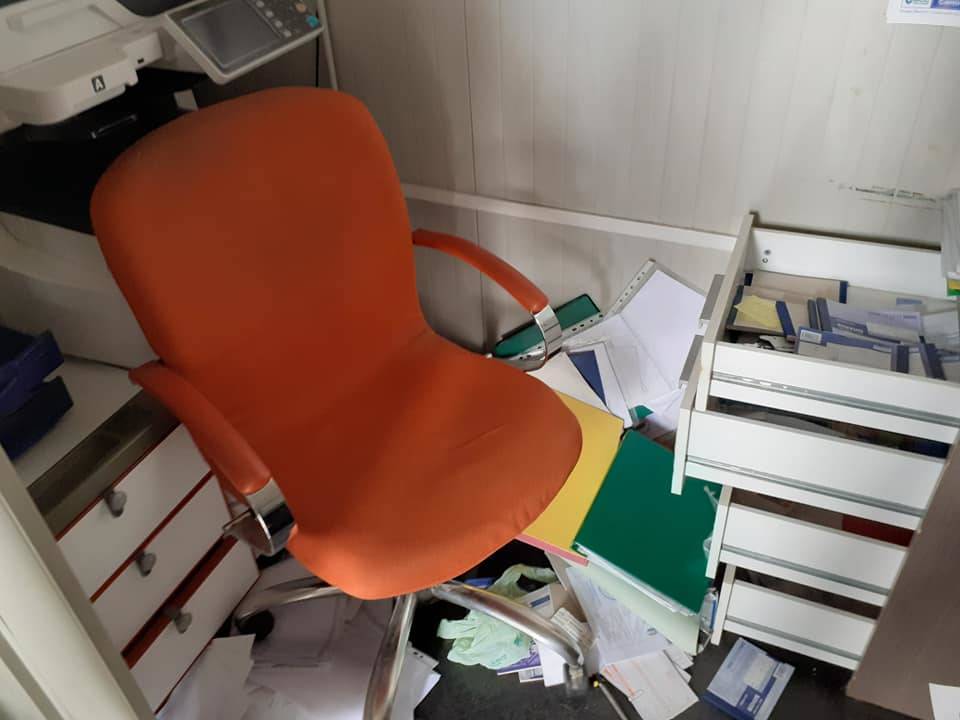 Ads Malnatese calcio vandalizzata 