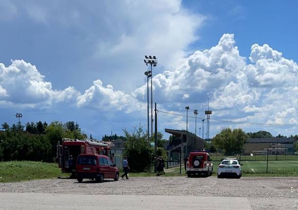 campo base vigili del fuoco ricerca scomparsi gavirate