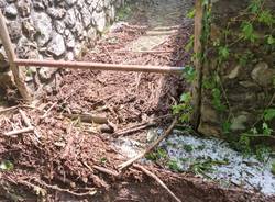 Maltempo in Valcuvia, strade invase dal fango