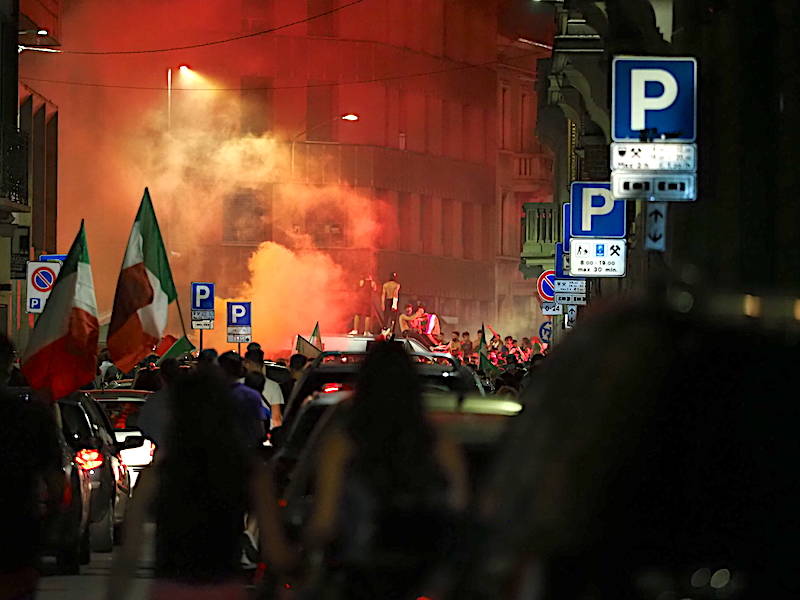 Azzurri campioni d\'Europa, la festa a Gallarate