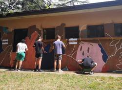 Il nuovo murales al parco I Maggio di Malnate