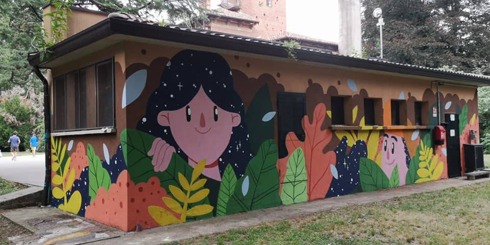 Il nuovo murales al parco I Maggio di Malnate