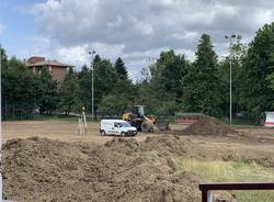 I lavori al centro sportivo delle Bustecche