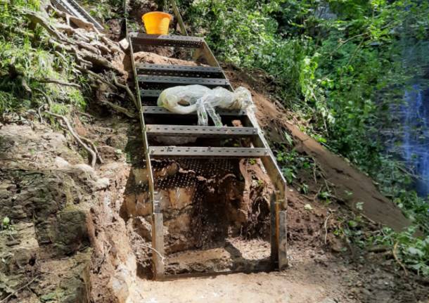 Cominciano i lavori alle cascate di Ferrera