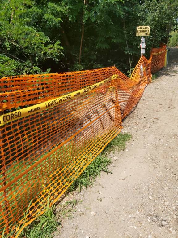 Cominciano i lavori alle cascate di Ferrera