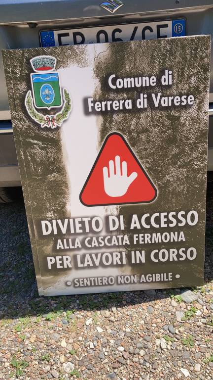 Cominciano i lavori alle cascate di Ferrera