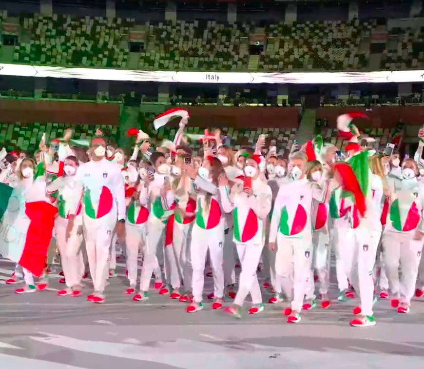 La cerimonia di apertura di Tokyo 2020