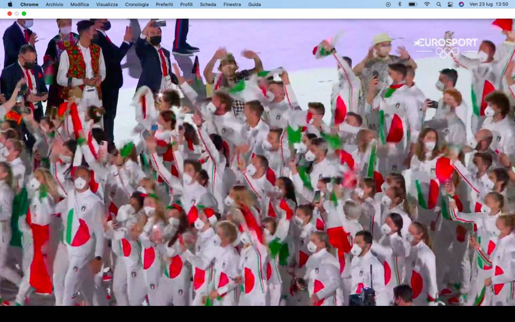 La cerimonia di apertura di Tokyo 2020
