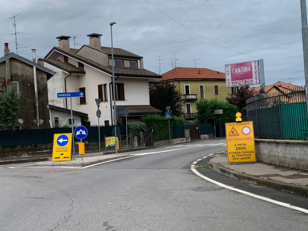 Briantea chiusa al traffico dopo il maltempo