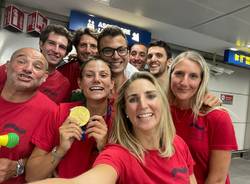 Il rientro in Italia dell\'oro olimpico Federica Cesarini