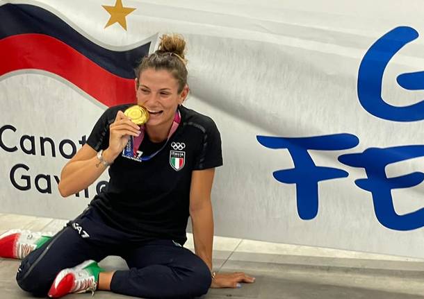 Il rientro in Italia dell\'oro olimpico Federica Cesarini