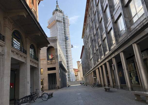 Varese ripulita dopo i festeggiamenti della vittoria agli Europei