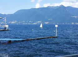 Il vento increspa il Lago Maggiore a Luino