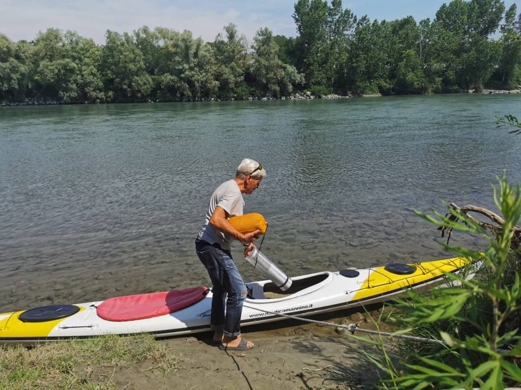 Il viaggio di Francesco Gobbi in kayak, prima settimana