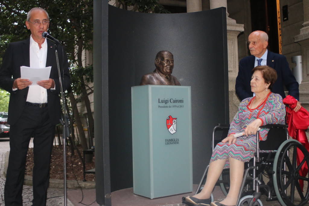 Inaugurato il busto in onore di Luigi Caironi