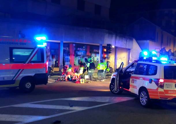 Incidente a Parabiago piazza Maggiolino