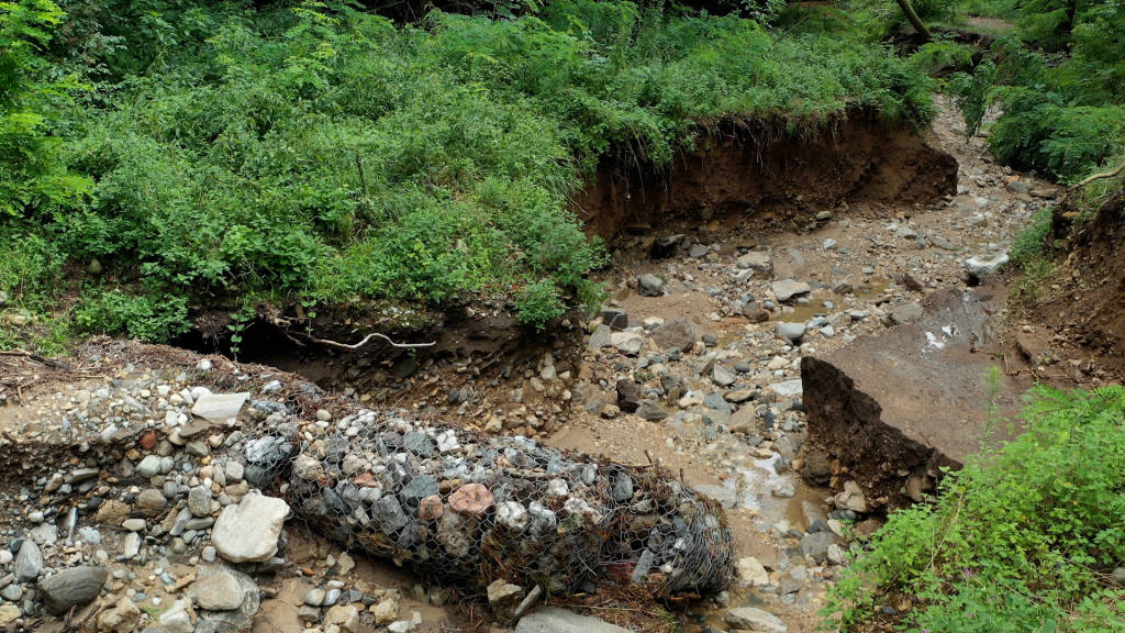 La nuova alluvione su Luvinate