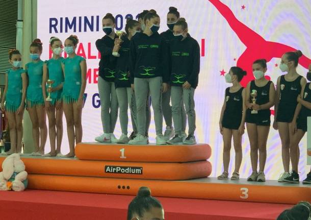 Le ginnaste IKE di Legnano sul podio alle finali nazionali di ginnastica ritmica