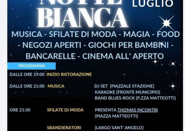 Locandina della Notte Bianca Canegrate