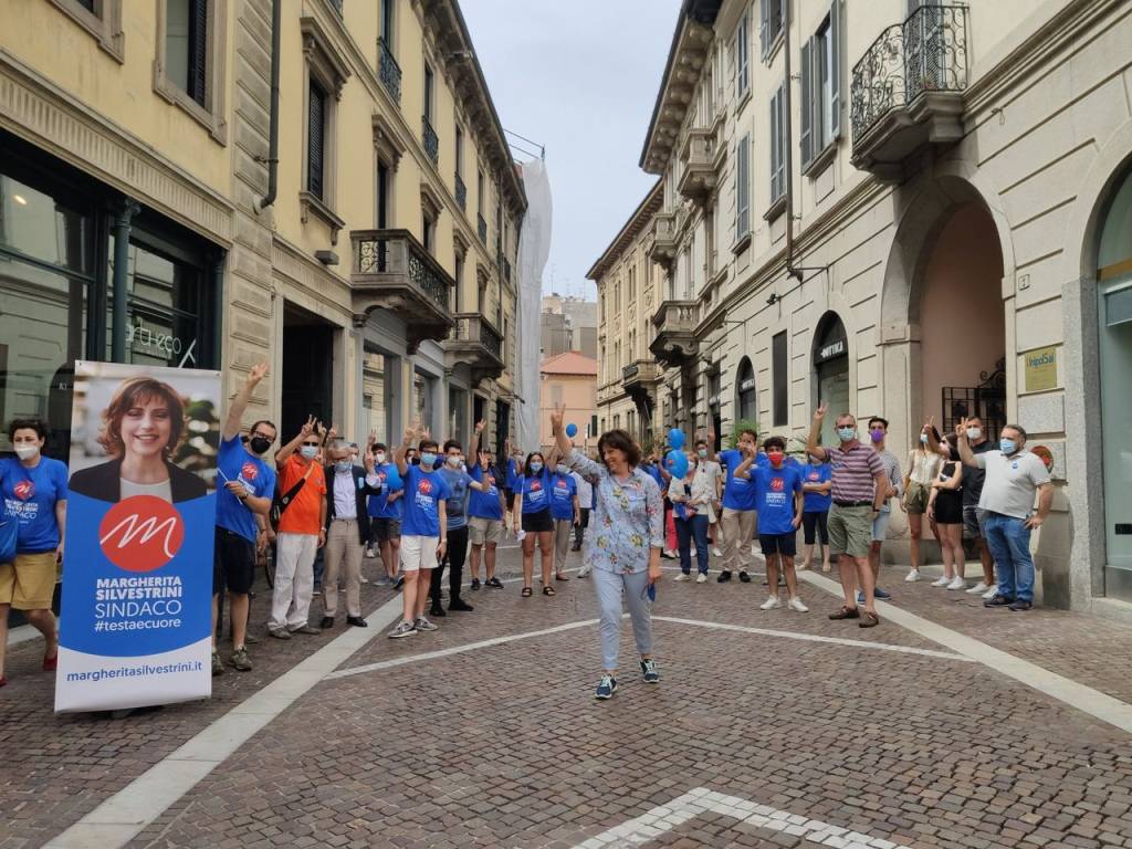Margherita Silvestrini nei quartieri di Gallarate